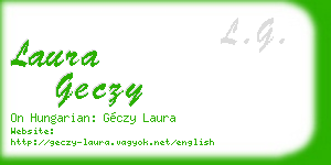 laura geczy business card