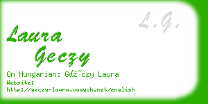 laura geczy business card